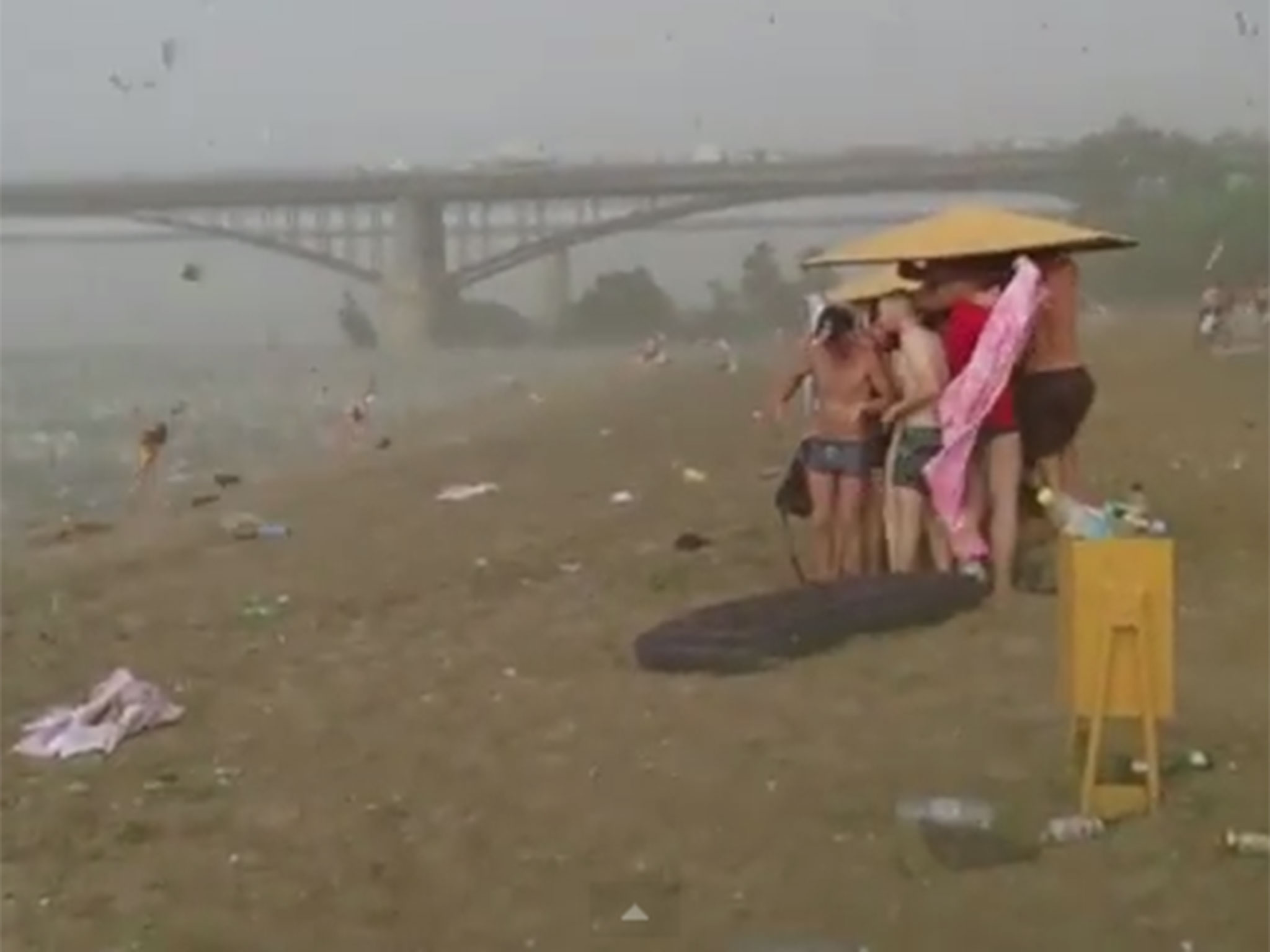hailstorm on beach in russia efl free video worksheet